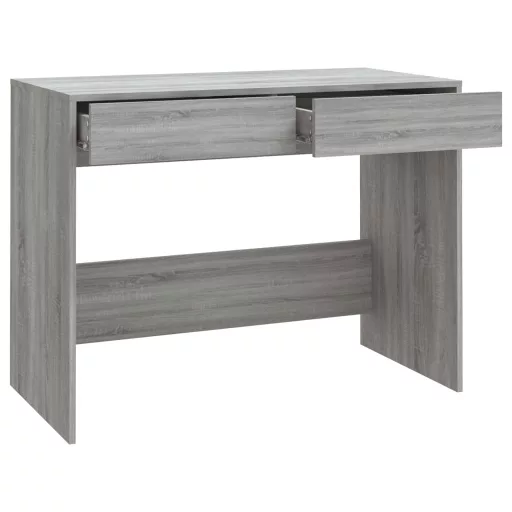 Szürke sonoma színű szerelt fa íróasztal 101x50x76,5 cm