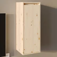 Tömör fenyőfa faliszekrény 30 x 30 x 80 cm