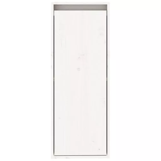 Fehér tömör fenyőfa faliszekrény 30 x 30 x 80 cm