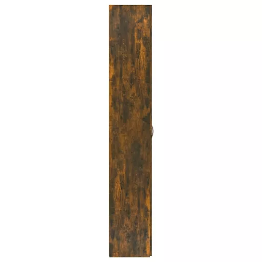 Füstös tölgy színű szerelt fa irodaszekrény 60 x 32 x 190 cm