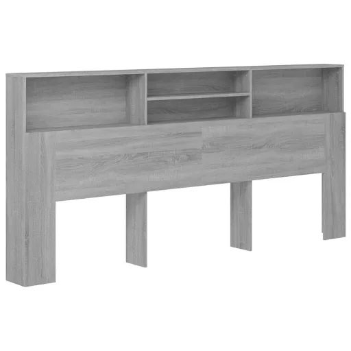 Szürke sonoma áthidaló szekrény 220x19x103,5 cm