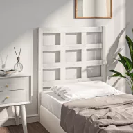 Fehér tömör fenyőfa ágyfejtámla 80,5x4x100 cm