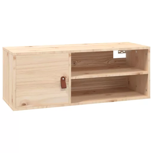 Tömör fenyőfa faliszekrény 80 x 30 x 30 cm