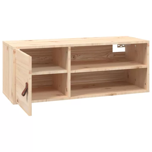 Tömör fenyőfa faliszekrény 80 x 30 x 30 cm