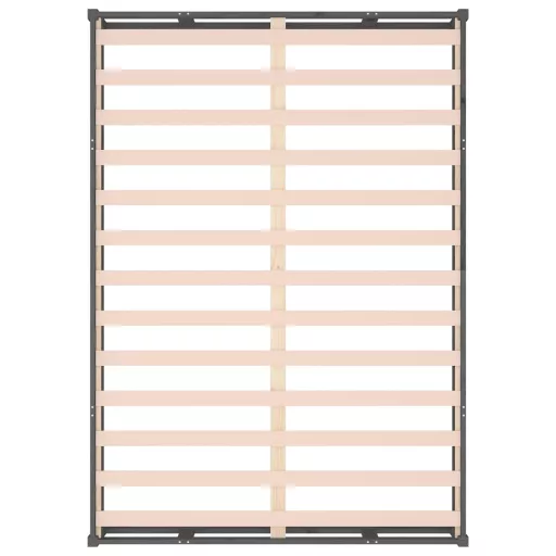 Szürke tömör fa ágykeret 150x200 cm (King Size)