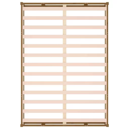 Mézbarna tömör fa ágykeret 120 x 190 cm (Small Double)