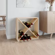 Tömör fenyőfa borszekrény 62x25x62 cm
