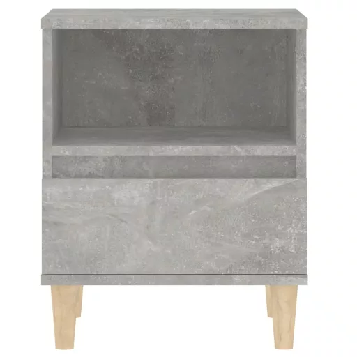 2 db betonszürke éjjeliszekrény 40x35x50 cm