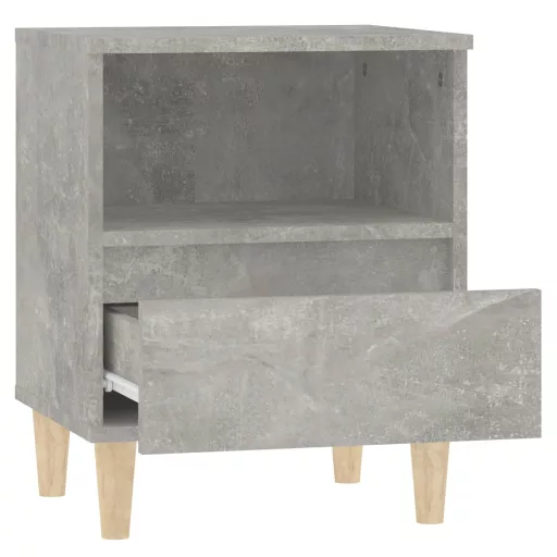 2 db betonszürke éjjeliszekrény 40x35x50 cm