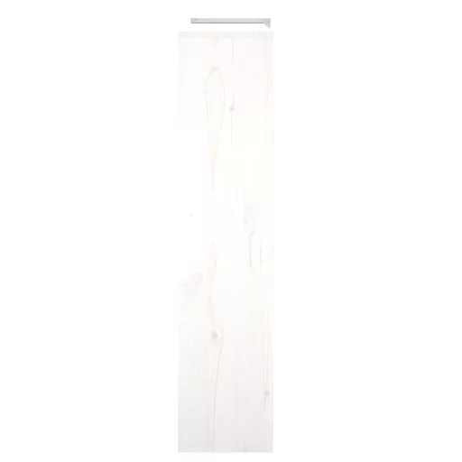 Fehér tömör fenyőfa radiátorburkolat 210x21x85 cm