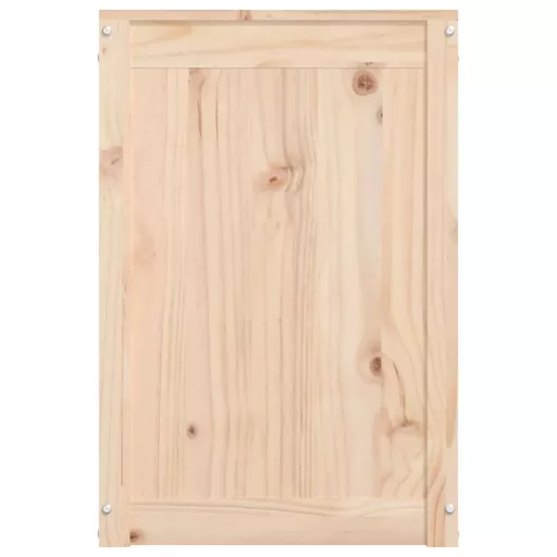 Tömör fenyőfa szennyestartó láda 88,5 x 44 x 66 cm