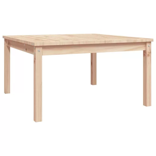 Tömör fenyőfa kerti asztal 82,5x82,5x45 cm