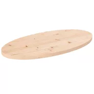 Tömör fenyőfa asztallap 70 x 35 x 2,5 cm ovális
