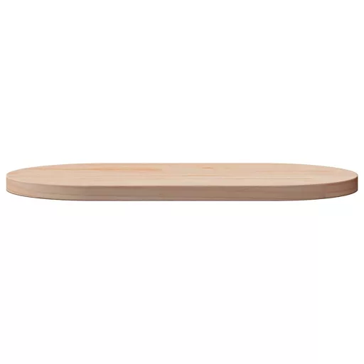 Tömör fenyőfa asztallap 70 x 35 x 2,5 cm ovális
