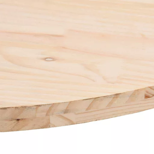 Tömör fenyőfa asztallap 70 x 35 x 2,5 cm ovális
