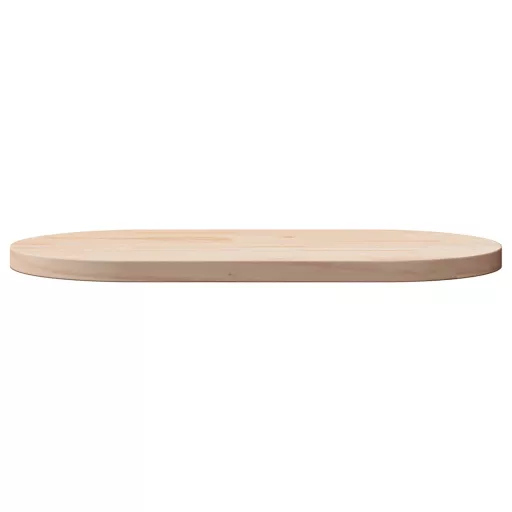 Tömör fenyőfa asztallap 90 x 45 x 2,5 cm ovális