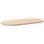 Tömör fenyőfa asztallap 110 x 55 x 2,5 cm ovális