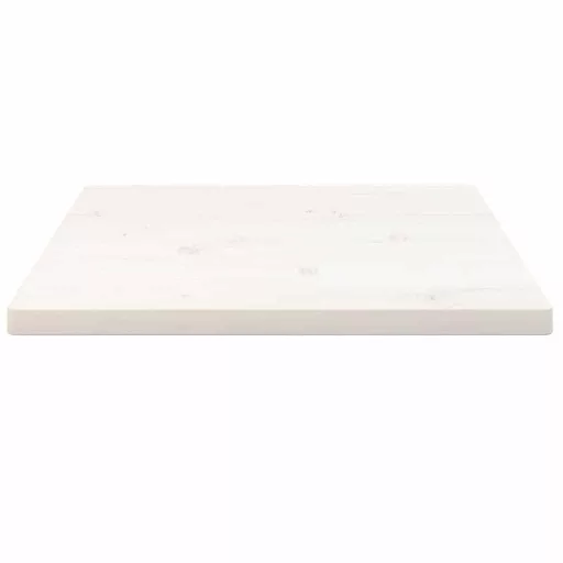 Fehér tömör fenyőfa ovális asztallap 60x60x2,5 cm