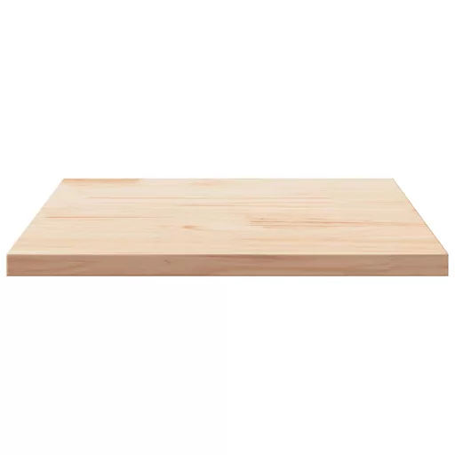 Tömör fenyőfa asztallap 80x80x2,5 cm, négyzet alakú
