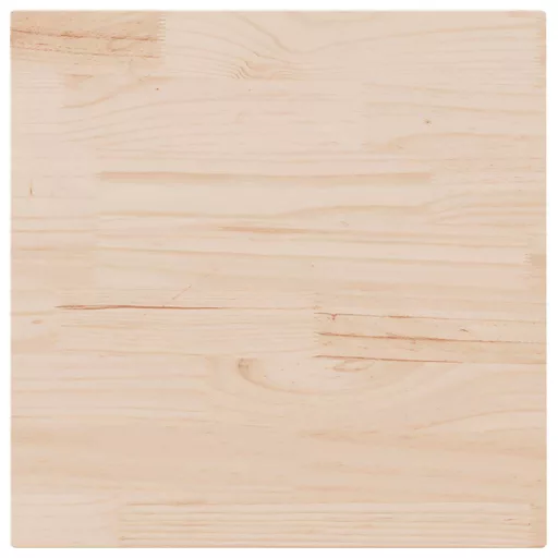 Tömör fenyőfa asztallap 80x80x2,5 cm, négyzet alakú