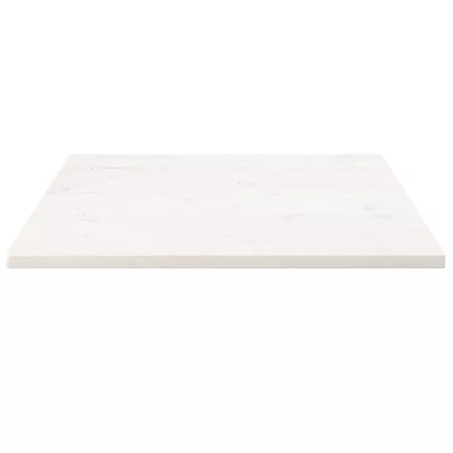Fehér tömör fenyőfa ovális asztallap 80x80x2,5 cm