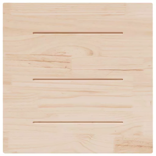 Fehér tömör fenyőfa ovális asztallap 80x80x2,5 cm
