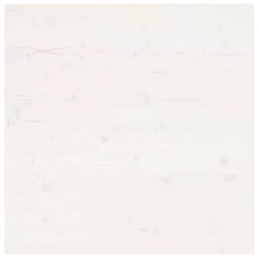 Fehér tömör fenyőfa ovális asztallap 80x80x2,5 cm