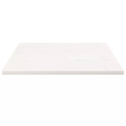 Fehér tömör fenyőfa ovális asztallap 90x90x2,5 cm
