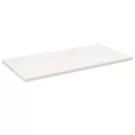   Fehér tömör fenyőfa téglalap alakú asztallap 100 x 50 x 2,5 cm