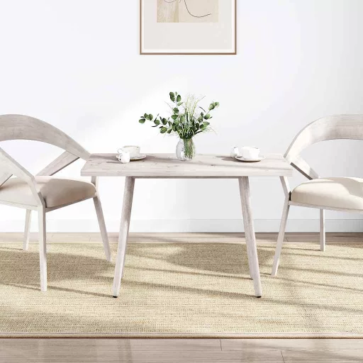Fehér tömör fenyőfa téglalap alakú asztallap 100 x 50 x 2,5 cm