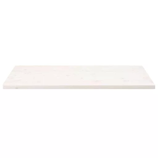 Fehér tömör fenyőfa téglalap alakú asztallap 100 x 50 x 2,5 cm