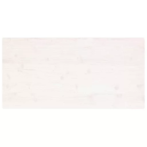 Fehér tömör fenyőfa téglalap alakú asztallap 100 x 50 x 2,5 cm
