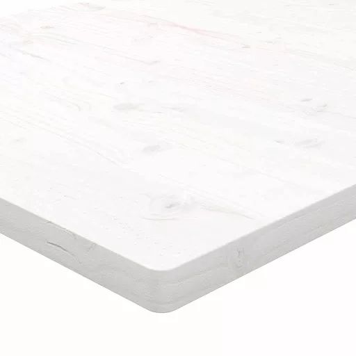 Fehér tömör fenyőfa téglalap alakú asztallap 100 x 50 x 2,5 cm