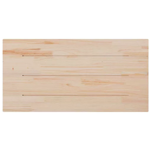 Tömör fenyőfa téglalap alakú asztallap 110 x 60 x 2,5 cm
