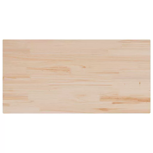 Tömör fenyőfa téglalap alakú asztallap 110 x 60 x 2,5 cm