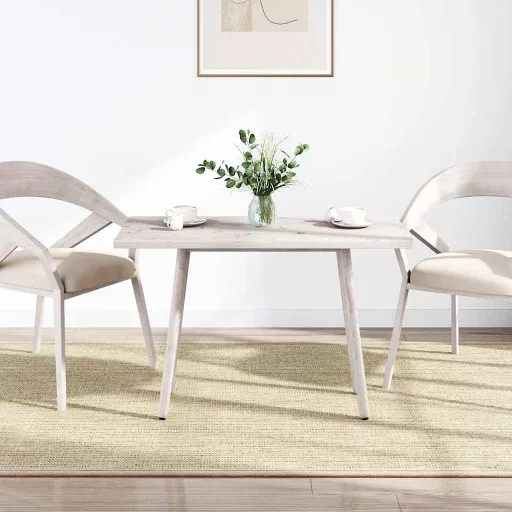 Fehér tömör fenyőfa téglalap alakú asztallap 110 x 60 x 2,5 cm