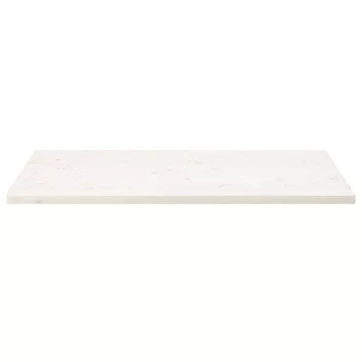 Fehér tömör fenyőfa téglalap alakú asztallap 110 x 60 x 2,5 cm