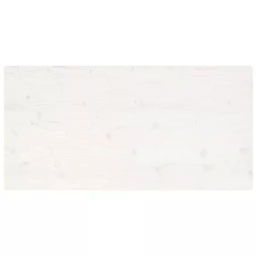 Fehér tömör fenyőfa téglalap alakú asztallap 110 x 60 x 2,5 cm
