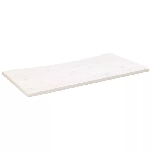 Fehér tömör fenyőfa asztallap 100 x 50 x 2,5 cm