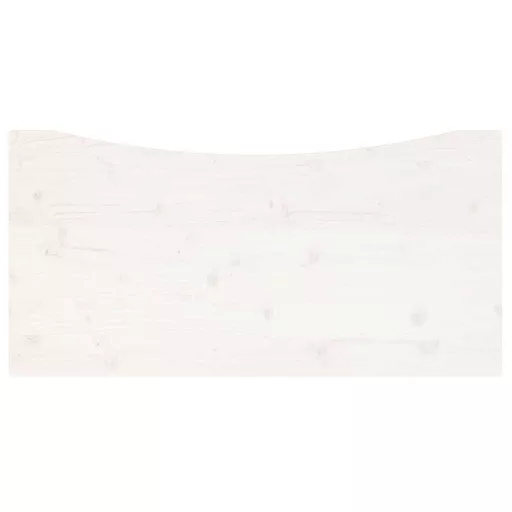 Fehér tömör fenyőfa asztallap 100 x 50 x 2,5 cm