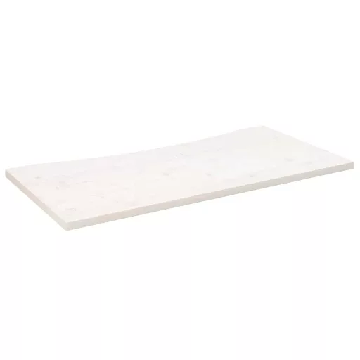 Fehér tömör fenyőfa asztallap 110 x 55 x 2,5 cm