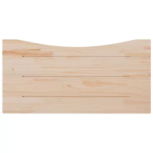 Fehér tömör fenyőfa asztallap 110 x 55 x 2,5 cm