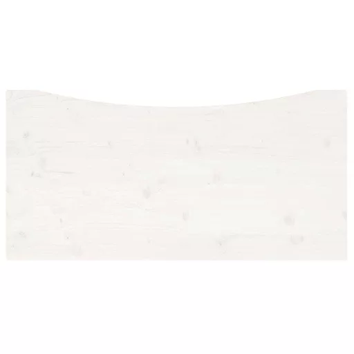 Fehér tömör fenyőfa asztallap 110 x 55 x 2,5 cm