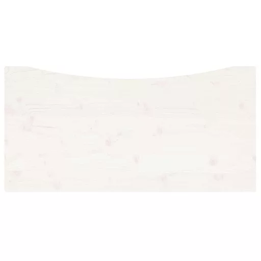 Fehér tömör fenyőfa asztallap 110 x 60 x 2,5 cm