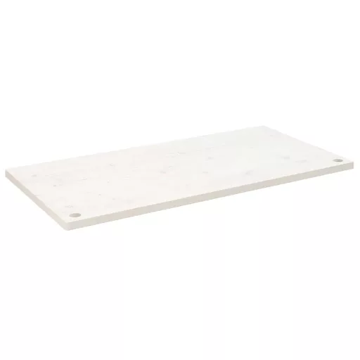 Fehér tömör fenyőfa asztallap 100 x 50 x 2,5 cm
