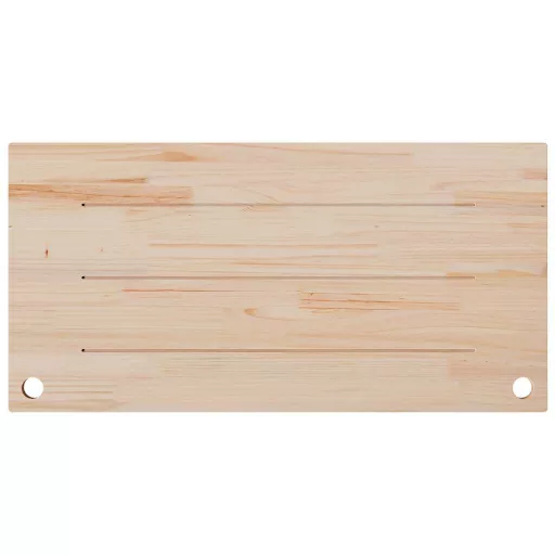 Fehér tömör fenyőfa asztallap 100 x 50 x 2,5 cm
