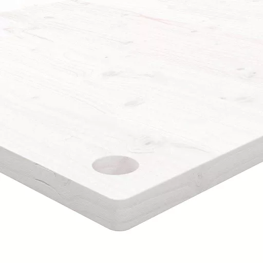 Fehér tömör fenyőfa asztallap 100 x 50 x 2,5 cm