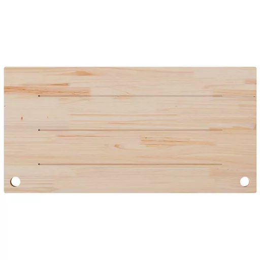 Fehér tömör fenyőfa asztallap 110 x 55 x 2,5 cm
