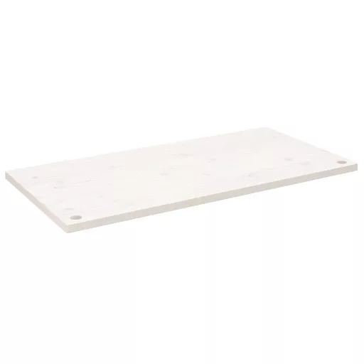 Fehér tömör fenyőfa asztallap 100 x 60 x 2,5 cm