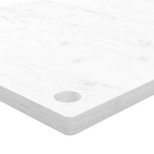 Fehér tömör fenyőfa asztallap 100 x 60 x 2,5 cm